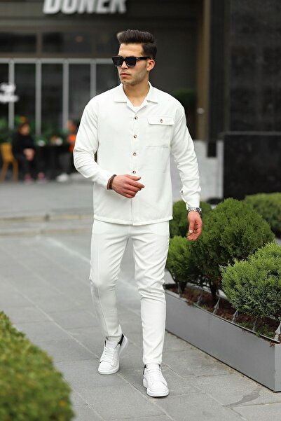 comstar Чоловіча сорочка з кишенями Basic Спортивний костюм Білий Двокомпонентний комплект