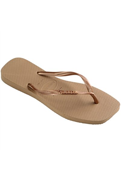 Havaianas Square Logo Metallic Women's Pink Slippers - 4148257