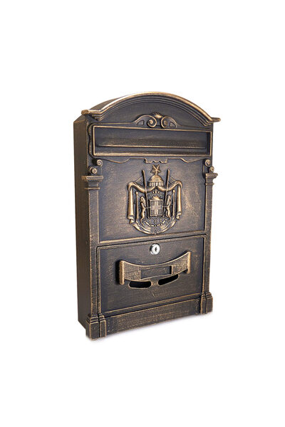 Strend Pro Mailbox, aluminum, antique bronze, 25.5x9x41 cm