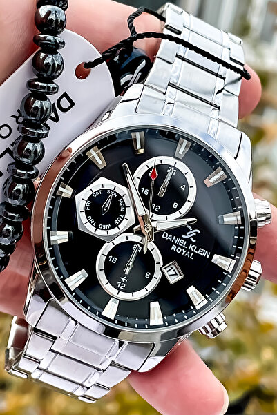 Daniel Klein Orijnal Erkek Çelik Kol Saati Ve Bileklik Hediyeli