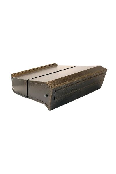 damech Mailbox, adjustable depth, gold, C4 format, 30x24/40.5x11 cm,