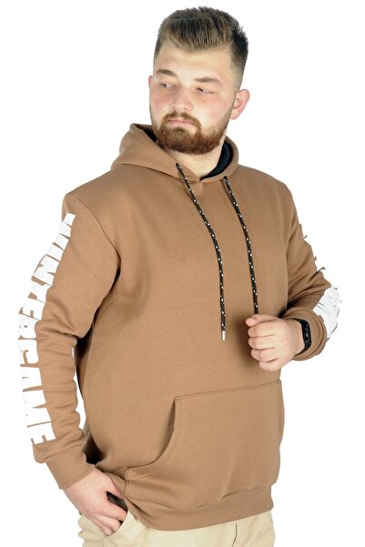 ModeXL Ανδρικό καγκουρό με κουκούλα - Wintergame 22541, Sütlükkahve