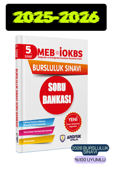 Ardışık Yayıncılık 5. Sınıf Bursluluk Sınavı Soru Bankası 2026