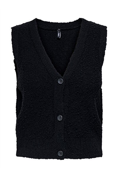 ONLY ONLALVILDA SL WAISTCOAT CC KNT Жіночий чорний светр - O15339653