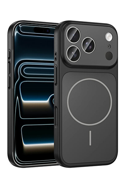 Rivor Apple iPhone 17 Pro Max Uyumlu Formen Kılıf MagSafe'li Cam Kamera Korum...