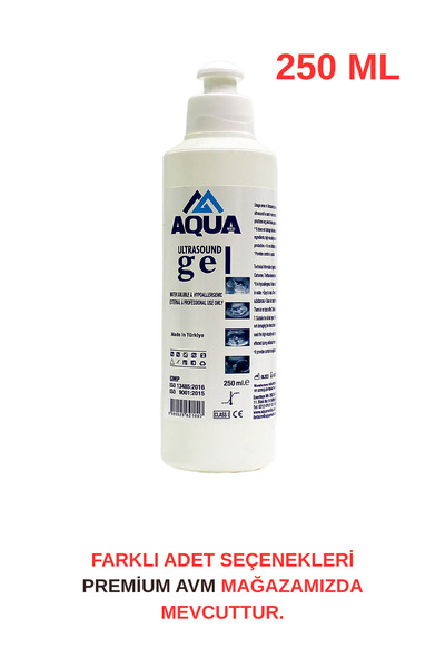 aquamed Aqua Ultrason EKG ve Epilasyon Jeli 250 ml – Cilt Dostu, Kokusuz, Hipoalerjenik