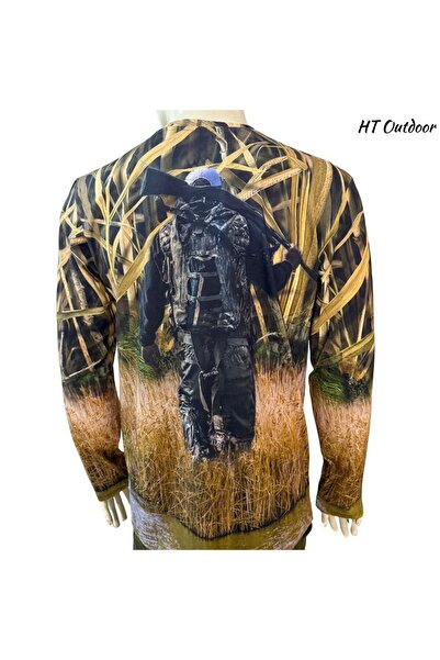 HT Outdoor Uzunkol T-Shorts - Με σχέδιο με άχυρα και φιγούρες πάπιας