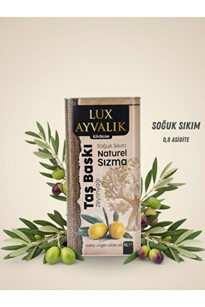 Zeytinim Doğal Lux Ayvalık Körfezim Taş Baskı Zeytinyağı 5L