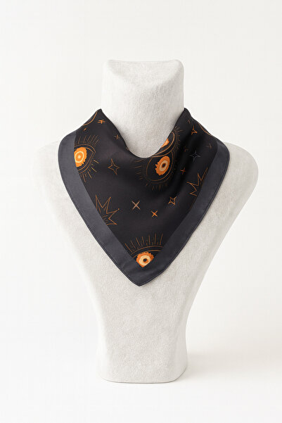 Vanelia باندانا سوداء منقوشة على شكل عين