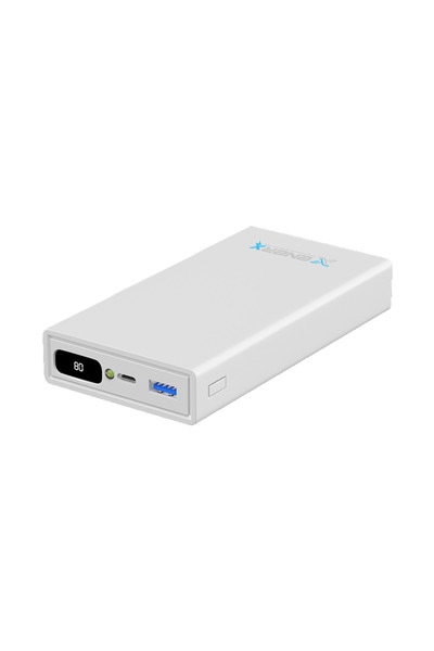 ENERX Powerbank 20000 Mah 2.1 Amper Dijital Göstergeli Enr-p20188dc Beyaz