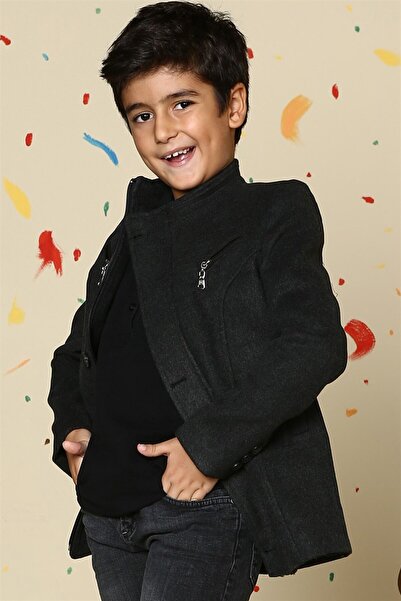 Dewberry K3001 Boys' Coat-Anthracite