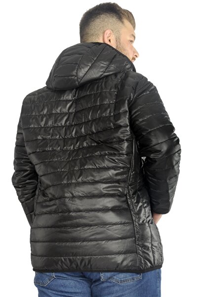 ModeXL Mode Xl Large Size Coat Quilted Hooded 22602 Black