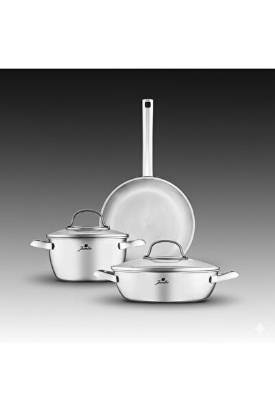 Jumbo Athena 3Ply 5-Piece Induction Base Steel Cookware Set