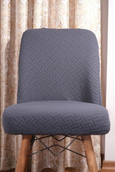 OSIO Brick Pattern Oval Chair Cover Lycra Flexible Washable Elastic Chair Cover (1 Piece)