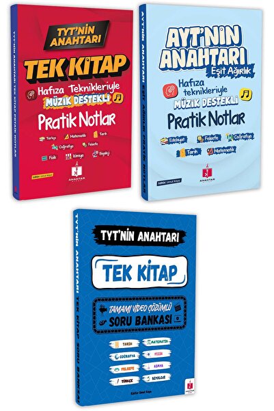 Anahtar Kitap 2026 Tyt'nin Anahtarı Süper 2'li Ve Ayt'nin Anahtarı Eşit Ağırl...