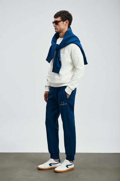 Lufian 112030186 Sıgma Men's Sweatshirt White