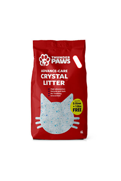 Thunderpaws رمل القطط Thunder Paws Advance Care غير المتكتل الكريستالي غير ال...