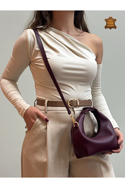 MaVaux Capsule 100% Genuine Leather Stylish Design Mini Crossbody Bag, Shoulder Bag