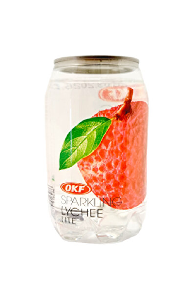 OKF مشروب ليتشي لايت الفوار 350 مل × 24 قطعة