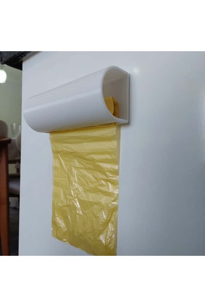 Rafine Studio 3D Dolap İçi Orta Boy Çöp Poşeti Düzenleyici Askı Aparat Kendin...