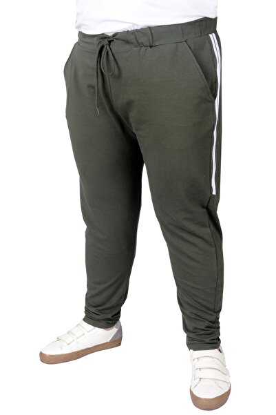 ModeXL Mode Xl Large Size Sweatpants Shock Stripe 22509 Khaki