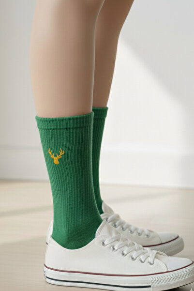 AYDK Cute Animal Embroidered Cotton Winter Summer Patterned 4 Color Socket Socks Set