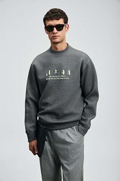 Lufian 112030178 Oracle Men's Sweatshirt Gray