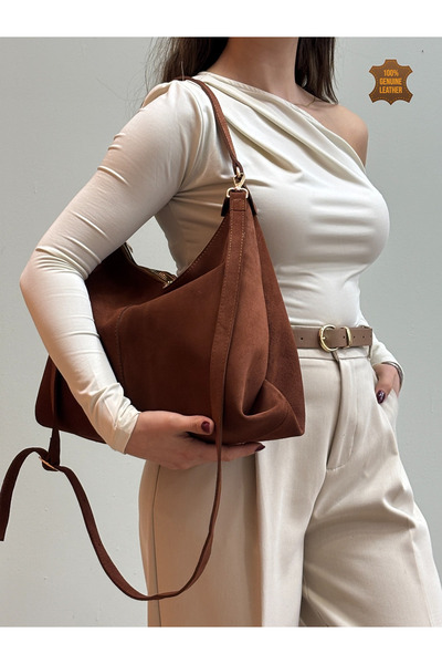 MaVaux Enyola 100% Genuine Leather Modern Design Shoulder and Crossbody Bag