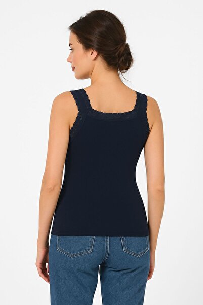 MİSSEMMA Women's Oversized Sports Blouse with Straps and Lace