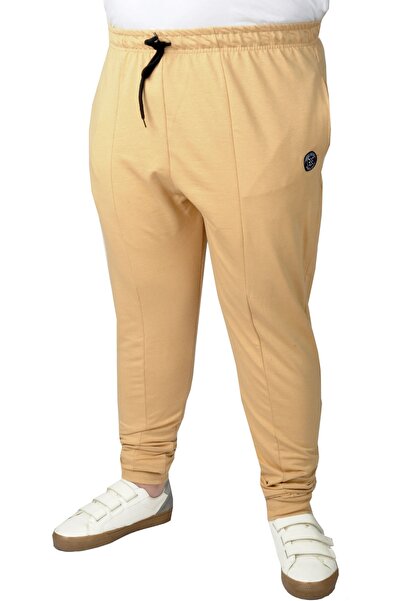 ModeXL Mode Xl Büyük Beden Eşofman Altı Parçalı Md 22014 Bej