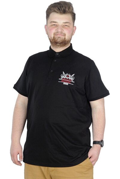 ModeXL Mode Xl Large Size T-shirt Polo Design Mx 22346 Black