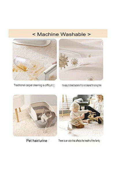 KEKE Modern Area Imitation Cashmere Rug Fluffy Carpet 160x230 CM