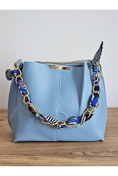 KOÇAK ÇANTA Puha bőr női táska - sál, lánctartozék, 3 rekeszes, kézi és vállon szállító készlet