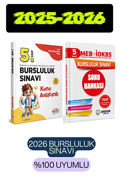 Editör Yayınevi 5. Sınıf Bursluluk Sınavı Konu Anlatımı Soru Bankası Seti 2026