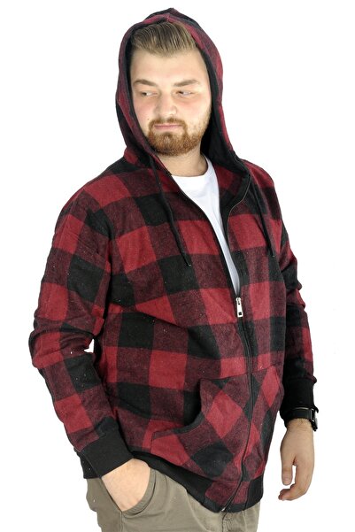 ModeXL Mode Xl Ανδρική τσέπη με κουκούλα ξυλοκόπος 21574 Cherry