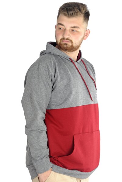 ModeXL Mode Xl Ανδρική κουκούλα με κουκούλα καγκουρό 22527 Antramelange