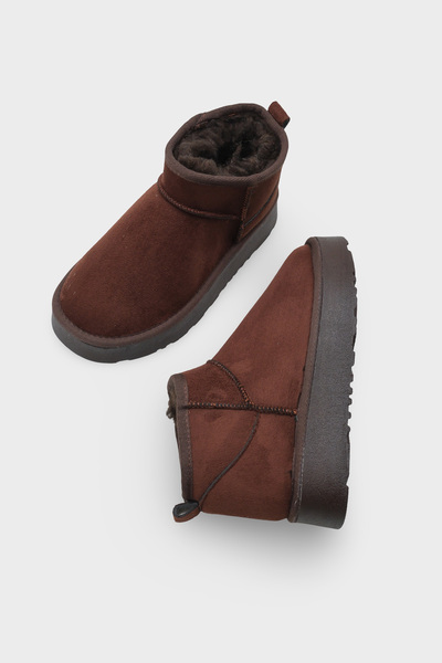 Capone Outfitters Κοντές γυναικείες μπότες Raina με χοντρή σόλα με στρογγυλή μύτη