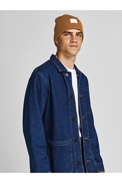 Jack & Jones Jaclong Knit Beanie Noos Чоловіча Капелюх Коричневий - 12150627