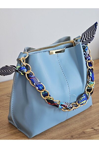 KOÇAK ÇANTA Puha bőr női táska - sál, lánctartozék, 3 rekeszes, kézi és vállon szállító készlet