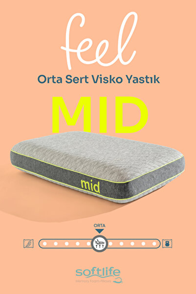 Softlife Feel Mid Visko Yastık - Orta Sert Visco Ortopedik Yastık 60x40x12cm