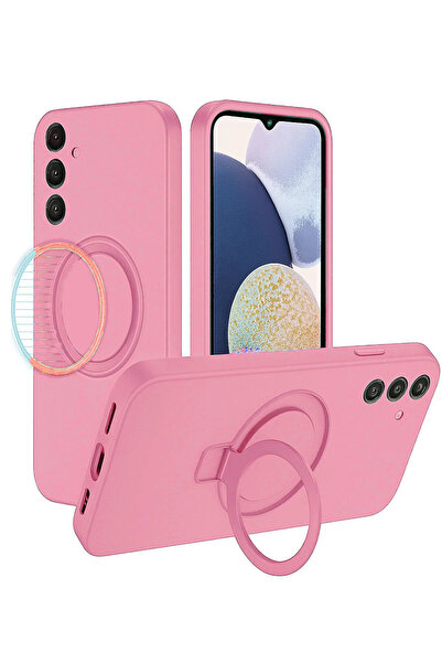 Nezih Case Samsung Galaxy S24 FE Uyumlu İçi Kadife Stand Olabilen Halka Yüzük...
