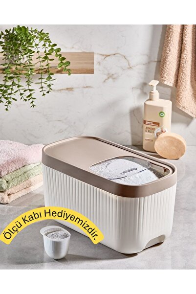 VİALEX حاوية تخزين المنظفات المنزلقة متعددة الأغراض سعة 12 لتر من ستورميت - ح...