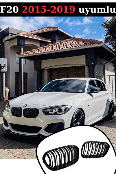 SML Dizayn Bmw F20 Lci Uyumlu Ön Panjur 2015-2019 Çift Çizgi F20 Lci Ön-front...