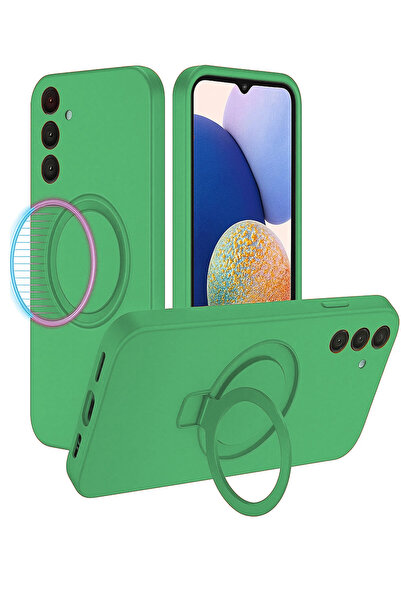 Nezih Case Samsung Galaxy S25 Uyumlu İçi Kadife Stand Olabilen Halka Yüzüklü ...