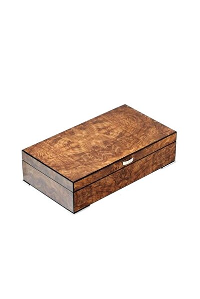 Lubinski Italy Humidor Puro Kutusu Parlak Koyu Karaağaç 70's