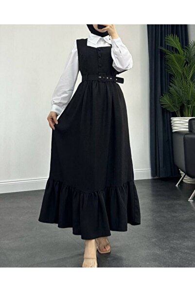 Modamorfo Διπλό Σετ Πουκάμισο με Κουμπιά -Μαύρο