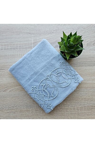 Çeyiz Bahçesi Vires оксамитовий рушник сірий 50 × 90