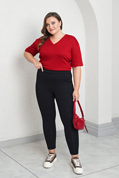 Büyük Moda HIGH Waist Gathering TIGHTS