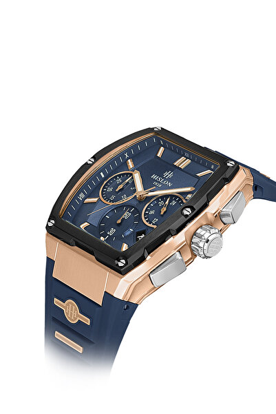 Hislon Ms151T-11Mr Functions Active Sapphire Anti-Scratch Glass Navy Blue Men's Wristwatch