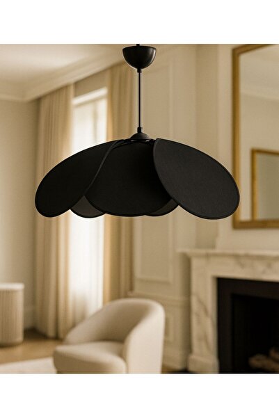 Emg DesiGn Modern Tasarım Çiçek Sarkıt Avize Kumaş Boheme Salon Oturma Odası ...